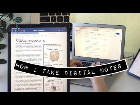 How I take Digital Notes Using Google Docs, Google Slides, and GoodNotes | Laptop & iPad Notes