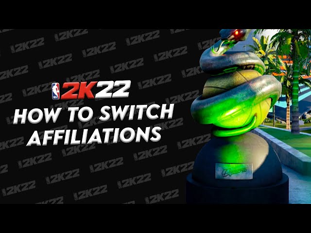 How To Change Affiliations in NBA 2K22