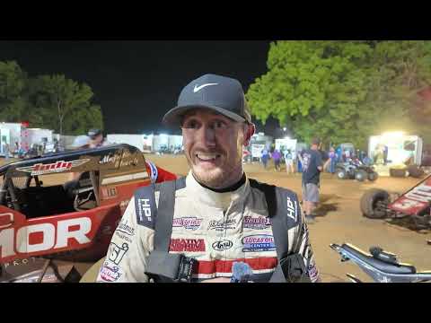 Kevin Thomas Jr. discusses his victory in Friday's USAC Sprint Car main event at Williams Grove - dirt track racing video image