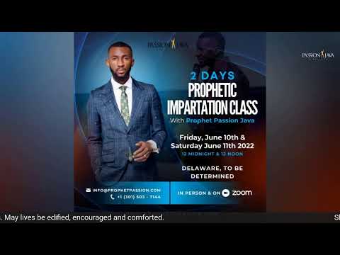 Prophetic Implantation- LIVE! with Prophet Passion