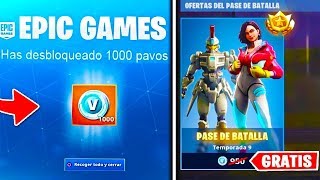 fortnite nos regala mil pavos 10 o pase de batalla por cada persona - mapa fortnite conejo de madera