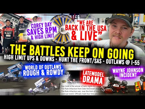 THE BATTLE: Corey Day saves RPM &amp; High Limit - WoO @ I-55 is tough &amp; Wayne Johnson update after TMS. - dirt track racing video image