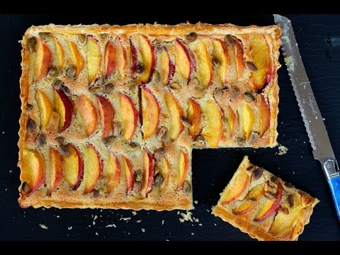 Dessert Recipe: Peach Tart by CookingForBimbos.com - UC_WMyJMgMjKQod3FILMmw7g