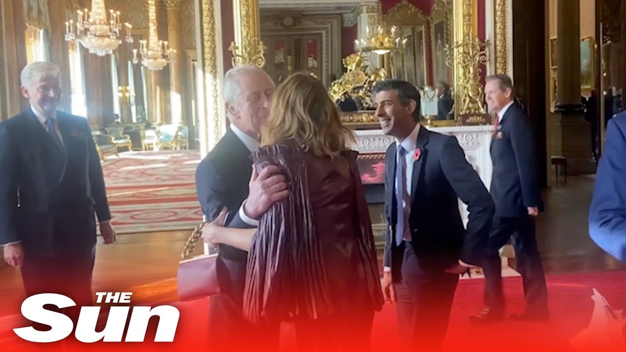 PM Rishi Sunak and Stella McCartney in ‘awkward welcome’ with King Charles