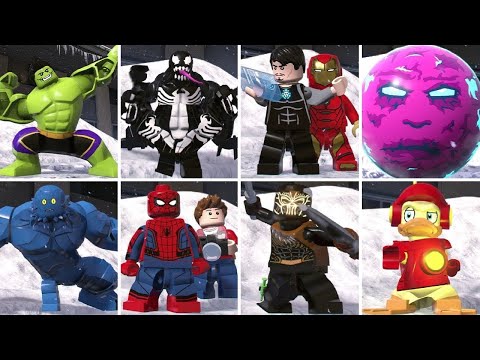 All Character Transformations in LEGO Marvel Super Heroes 2 (W/ All DLC) - UCg_j7kndWLFZEg4yCqUWPCA