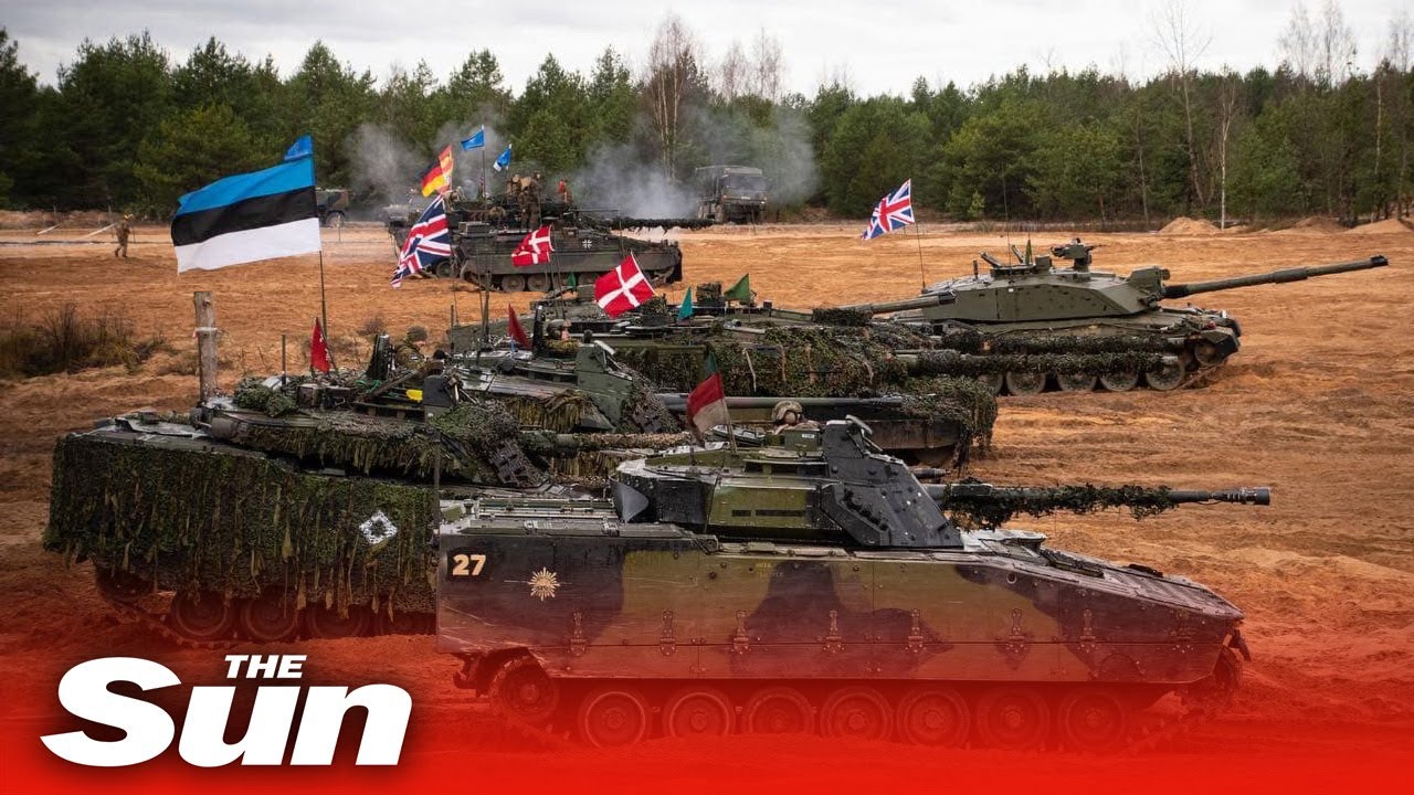 NATO allies including UK take part live fire exercise to show force in Baltics