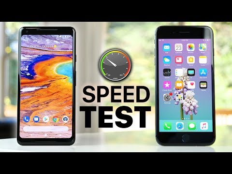 Google Pixel 2 XL vs iPhone 8 Plus SPEED Test! - UCj34AOIMl_k1fF7hcBkD_dw