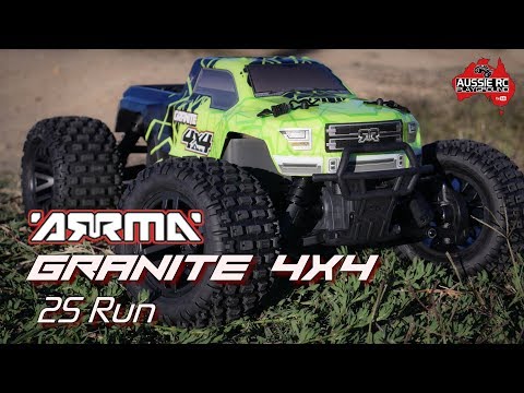 ARRMA Granite 4x4 Mega first run on 2S LiPo - UCOfR0NE5V7IHhMABstt11kA