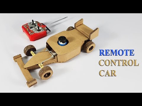 How to make Wireless Remote Control Car using cardboard | Racer.lt