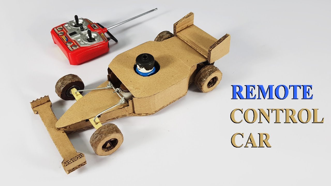 How To Make Wireless Remote Control Car Using Cardboard Racer lt