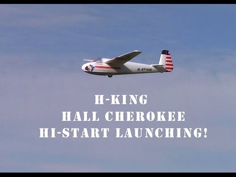 Hall Cherokee Glider first time hi-start launches! By Hobbyking H-King - UCLqx43LM26ksQ_THrEZ7AcQ