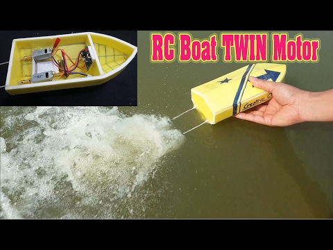 How To Make mini RC Boat Twin 180 Motor - UCFwdmgEXDNlEX8AzDYWXQEg