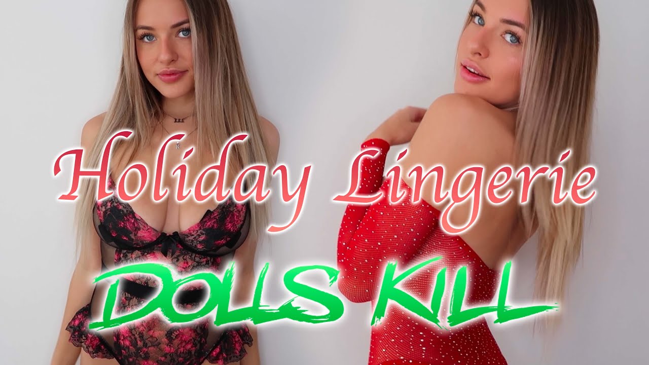 let’s get festive! DOLLSKILL HOLIDAY LINGERIE try-on haul!!!! | Kendra Rowe