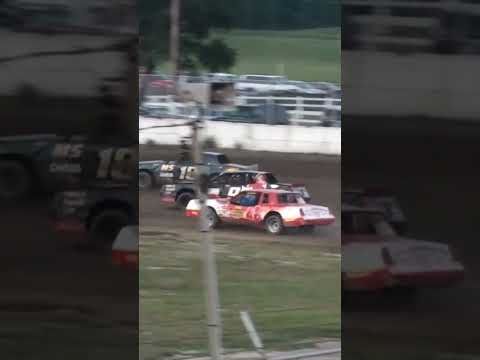 Double hit for the 48 Street Stock at Wilmot Raceway. - dirt track racing video image