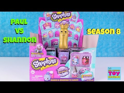 Paul vs Shannon Shopkins Season 8 2 Pack Challenge Toy Review Opening | PSToyReviews - UCZdJCx_zEqvOI7RFG-mWmuw