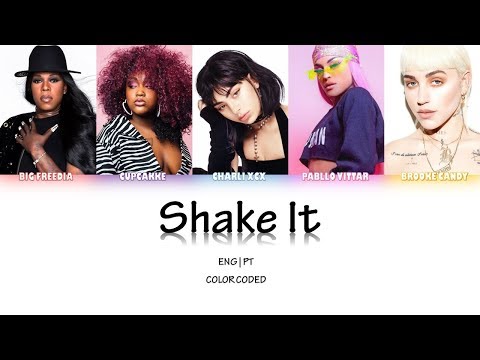 Charli XCX - Shake It (PT/ENG) [Color Coded Lyric Video]