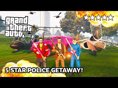 GTA 5 Online 5 STAR HEISTS Destruction! 5 Star POLICE Getaway in GTA Online! (GTA 5 PS4 Gameplay) - UC2wKfjlioOCLP4xQMOWNcgg