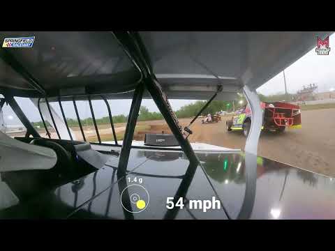 #32 Robbe Ewing - B-Mod - 4-27-2024 Springfield Raceway - In Car Camera - dirt track racing video image