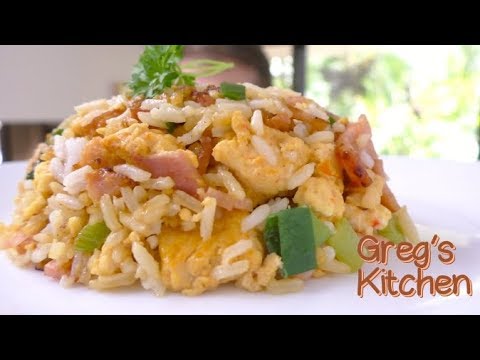 Cooking a Chili Egg and Bacon Fried Rice