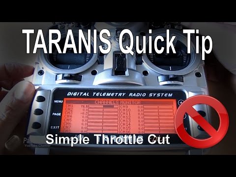 FrSky TARANIS Quick Tip - Setting up Throttle Cut/Hold switch easily - UCp1vASX-fg959vRc1xowqpw