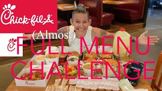 CHICK - FIL - A MENU CHALLENGE | $100 MENU CHALLENGE | WOMAN VS FOOD