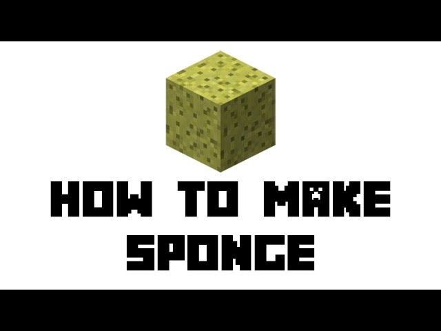 How to make Sponge in Minecraft
