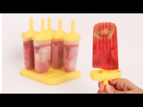 Homemade Fresh Fruit Popsicles Recipe- Laura Vitale - Laura in the Kitchen Episode 618 - UCNbngWUqL2eqRw12yAwcICg