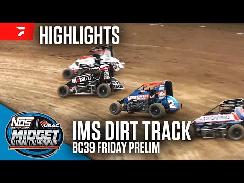 BC39 Friday Prelim Make-Up | USAC Midgets at Indianapolis Motor Speedway 9/29/24 | Highlights - dirt track racing video image