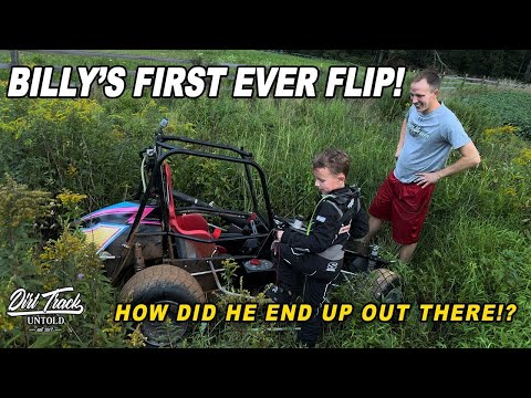 BP3 FLIPPED His Race Car At Secret Speedway!!! - dirt track racing video image