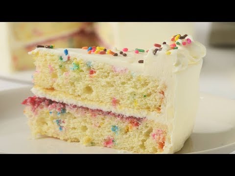 Sprinkle Cake Recipe Demonstration - Joyofbaking.com - UCFjd060Z3nTHv0UyO8M43mQ