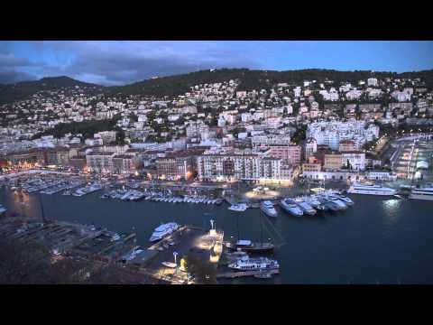 Nice, France Castle Hill view at  Dusk and Dawn - UCvW8JzztV3k3W8tohjSNRlw