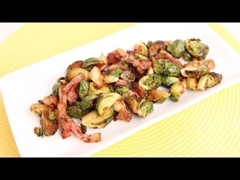 Bacon Roasted Brussels Sprouts Recipe - Laura Vitale - Laura in the Kitchen Episode 687 - UCNbngWUqL2eqRw12yAwcICg