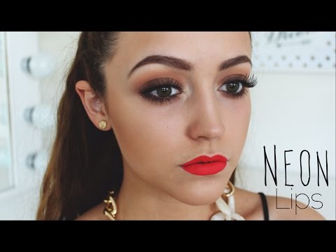 Warm Eyes & Neon Red Lips- Tutorial - UC8v4vz_n2rys6Yxpj8LuOBA