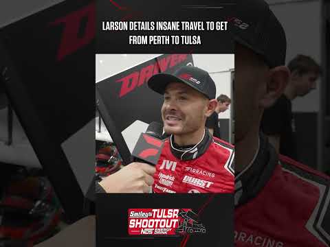 Perth 🛫 Sydney 🛫 Los Angeles 🛫 Tulsa... It's been a crazy 24-48 hours for Kyle Larson - dirt track racing video image