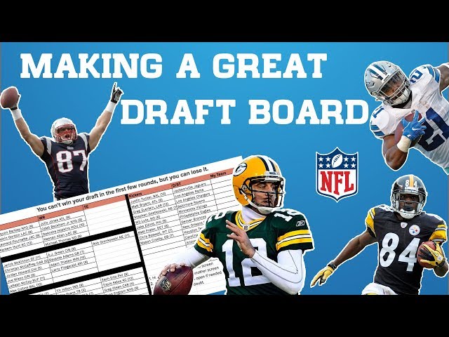 How To Make A NFL Fantasy Draft Board