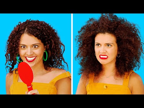 FUNNY CURLY HAIR PROBLEMS || Girls With Curly Hair Struggles by 123 GO! - UCBXNpF6k2n8dsI6nBH8q4sQ