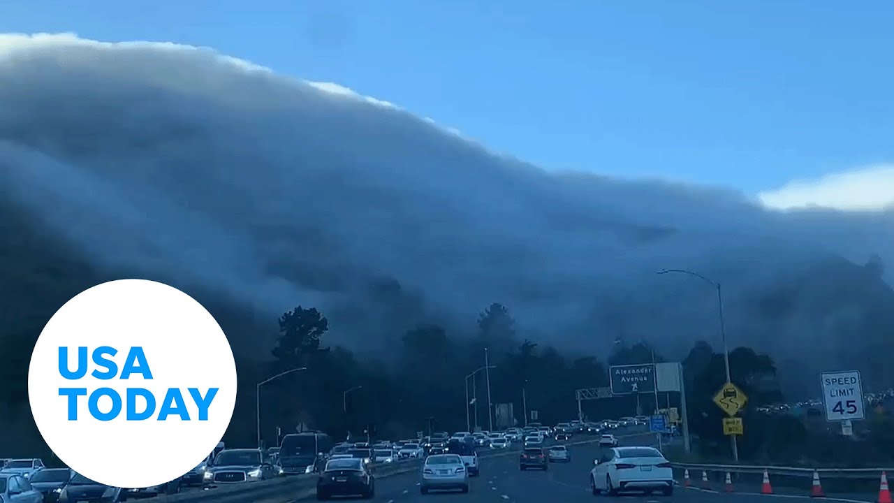 Fog rolls down from mountains in California | USA TODAY