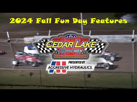 Fall Fun Day Features - Cedar Lake Speedway 09/28/2024 - dirt track racing video image