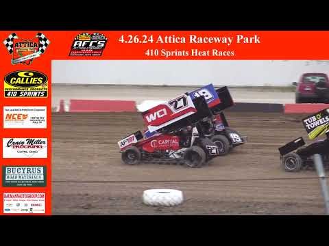 4.26.24 Attica Raceway Park Full Program - dirt track racing video image