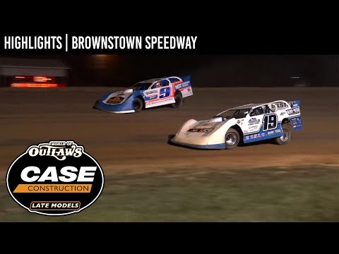 World of Outlaws CASE Construction Late Models | Brownstown Speedway | June 22, 2024 | HIGHLIGHTS - dirt track racing video image