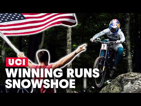 The Final Battle for World Cup Success | Winning Runs from UCI MTB Snowshoe 2019 - UCXqlds5f7B2OOs9vQuevl4A