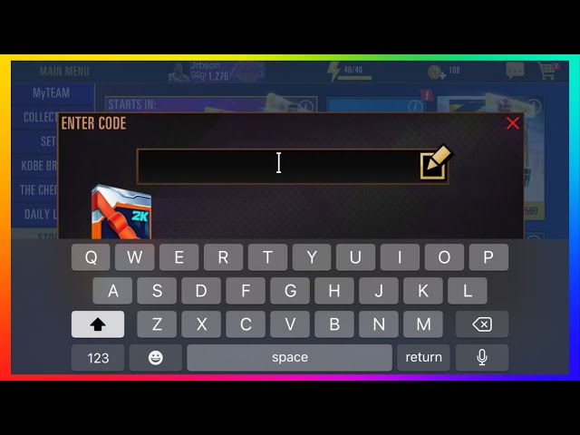 NBA 2K Mobile Codes That Never Expire