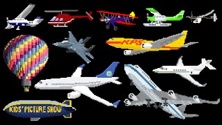 Aircraft - Airplanes / Aeroplanes & Air Vehicles - The Kids' Picture Show (Fun & Educational)