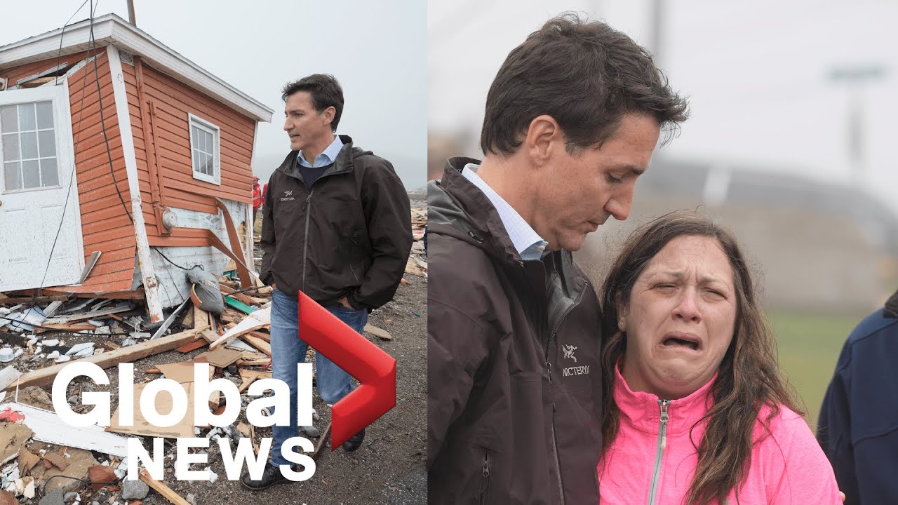 Trudeau visits displaced residents of Port aux Basques community in N.L.