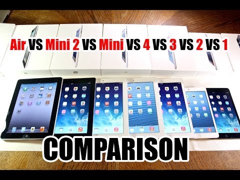 iPad Air VS Mini 2 VS Mini VS 4 VS 3 VS 2 VS 1 - Speed Comparison Test - UCj34AOIMl_k1fF7hcBkD_dw