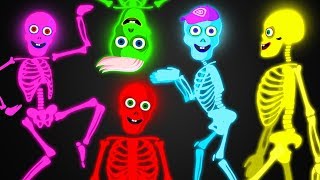 Midnight Magic - Five Crazy Skeletons Exercise | Fun Adventures in Teehee Town Nursery Rhymes