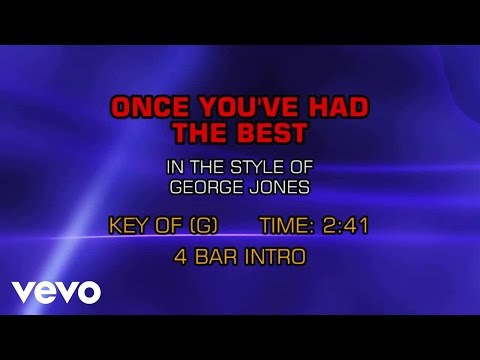 George Jones - Once You've Had The Best (Karaoke) - UCQHthJbbEt6osR39NsST13g