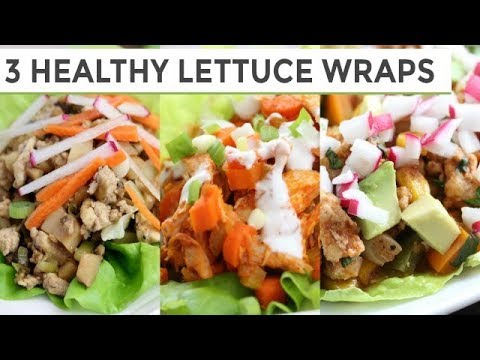 Healthy Lettuce Wraps 3 WAYS! | Easy Dinner Ideas - UCj0V0aG4LcdHmdPJ7aTtSCQ