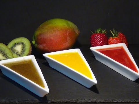 Receta Coulis de fresa, mango y kiwi - Recetas de cocina, paso a paso, tutorial - UC5ONfXPjWgqElh0NZaRJ1tg