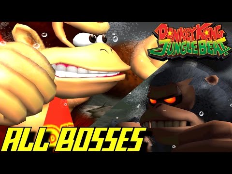 Donkey Kong Jungle Beat - ALL Bosses (NO DAMAGE) - UC-2wnBgTMRwgwkAkHq4V2rg